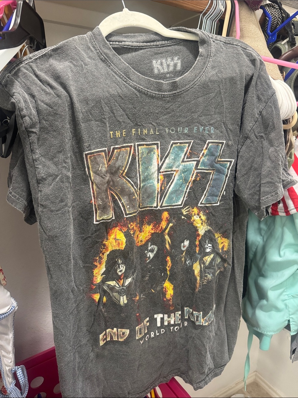 KISS Black 'End of the Road' Graphic Tee